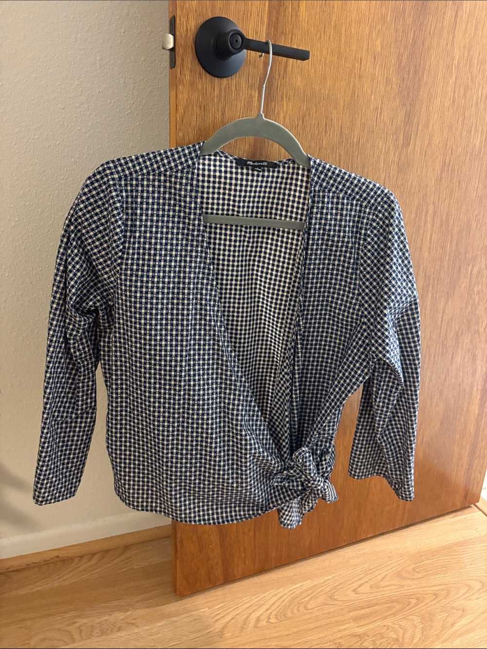 Madewell size large Wrap Top with Tie